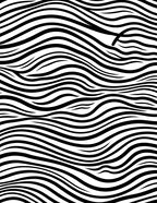 Black White Fluid Line Art Rug