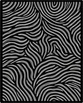 Black and White Flowing Lines Rug