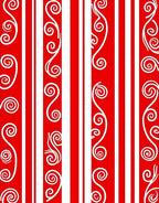Red White Swirl Stripe Abstraction Rug