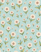 Charming Daisy Meadow Sprinkled Dots Rug