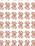 Crimson Curlicue Scroll Repeat Rug