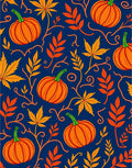 Autumn Pumpkin Leaf Medley Rug