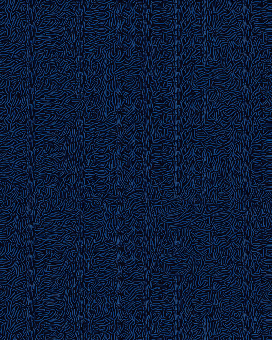 Deep Blue Organic Woven Texture Rug