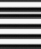 Classic Black and White Wide Stripe Rug