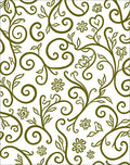 Vineyard Heart Swirl Floral Vines Rug