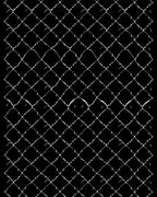 Classic White Chain Link Texture Rug