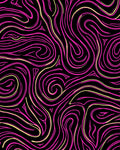 Radical Pink Swirl Flow Rug