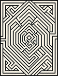 Mono Stripe Octagon Path Rug