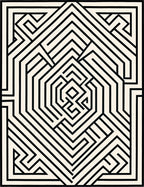 Mono Stripe Octagon Path Rug