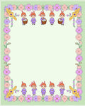 Whimsical Elves Spring Floral Border Rug