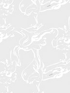 Monochrome Abstract Line Art Figures Rug