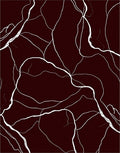 Deep Crimson Veined Marble Rug