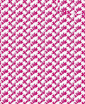 Crimson Geometric Houndstooth Interlocking Shapes Rug