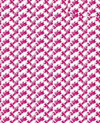 Crimson Geometric Houndstooth Interlocking Shapes Rug