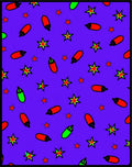 Purple Star and Capsule Collage Rug
