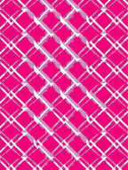 Vibrant Pink Plaid Diamond Rug