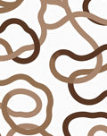 Earthy Tone Abstract Swirl Rug