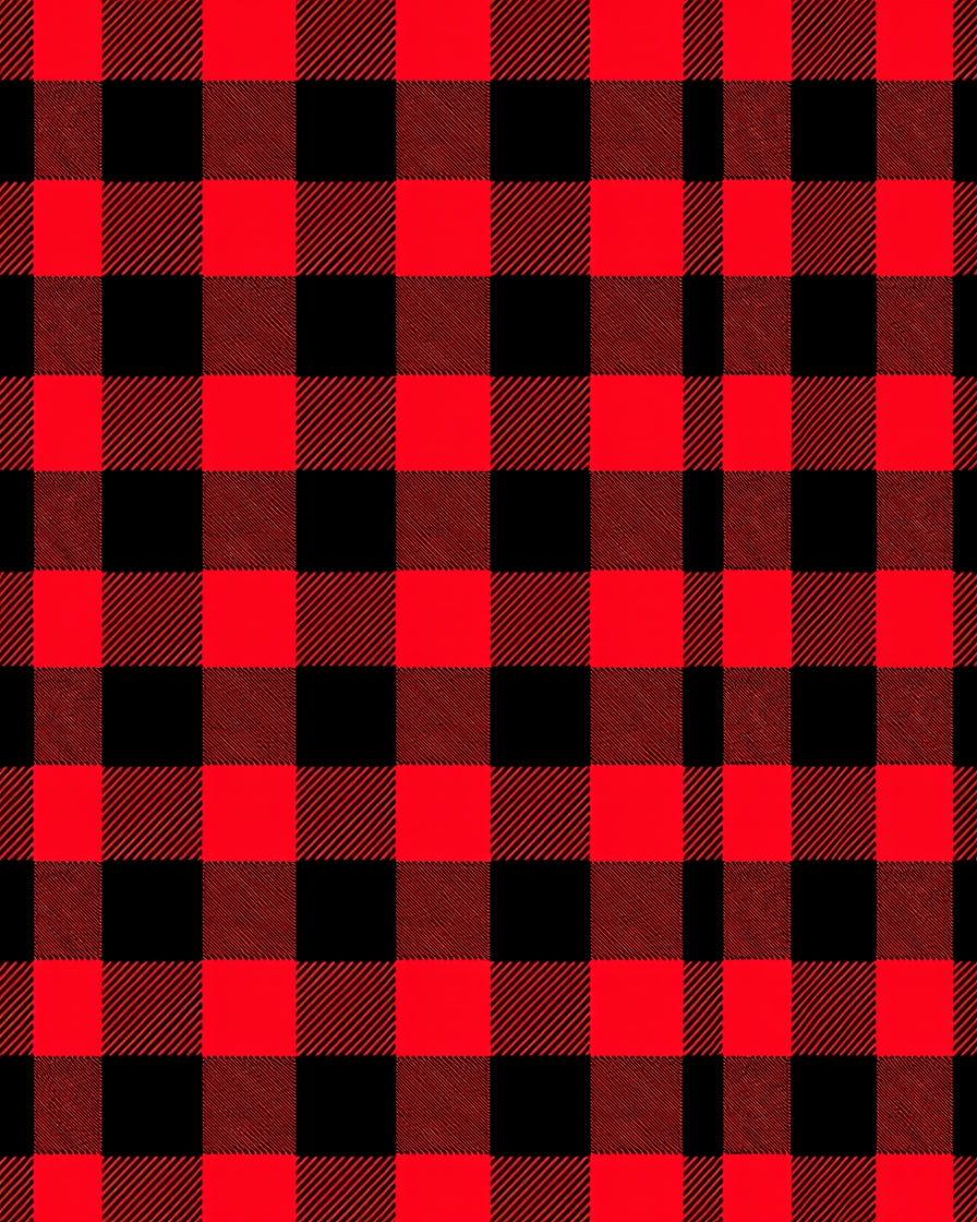 Bold Red Black Buffalo Check Rug