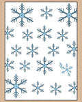 Winter Blue Snowflake Scatter Rug