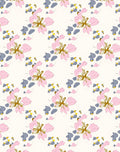 Pink Blossom And Grey Pebble Cluster Rug