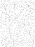 Vintage Gray Scrollwork Vine Rug