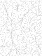 Vintage Gray Scrollwork Vine Rug