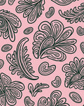 Pink Emerald Swirl Foliage Harmony Rug