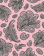 Pink Emerald Swirl Foliage Harmony Rug