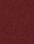 Deep Crimson Swirl Wood Grain Rug