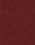 Deep Crimson Swirl Wood Grain Rug