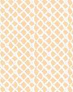 Cream White Lattice Detail Rug