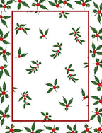 Red Green Holly Berry Scatter Rug