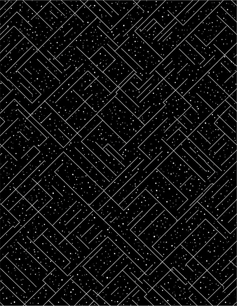 Abstract Black White Cosmic Lines Rug
