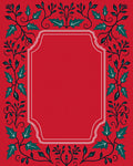Christmas Red Holly Vine Frame Rug