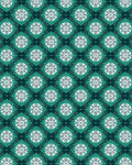 Emerald White Floral Diamond Geometric Rug