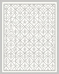 Trellis Diamond Gray Lace Rug