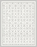 Trellis Diamond Gray Lace Rug