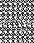 Abstract Penguin Black White Composition Rug