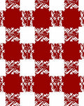 Red White Textured Gingham Checker Rug