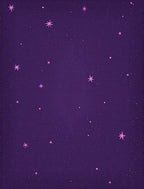 Cosmic Purple Starry Night Rug
