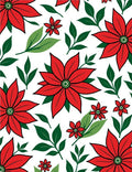 Vibrant Red Green Floral Bloom Rug