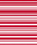 Bold Red White Horizontal Stripe Rug