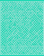 Abstract Geometric Linear Turquoise Rug