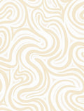 Cream Swirl Flow Rug