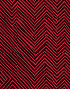 Bold Red Jagged Line Stripe Rug