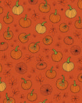 Orange Pumpkin Patch Autumn Leaves Rug
