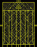 Yellow Geometric Abstract Visual Rug
