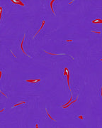 Vibrant Purple Red Swirl Abstract Rug