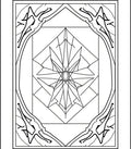 Geometric Starburst Framed Art Rug