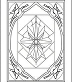 Geometric Starburst Framed Art Rug